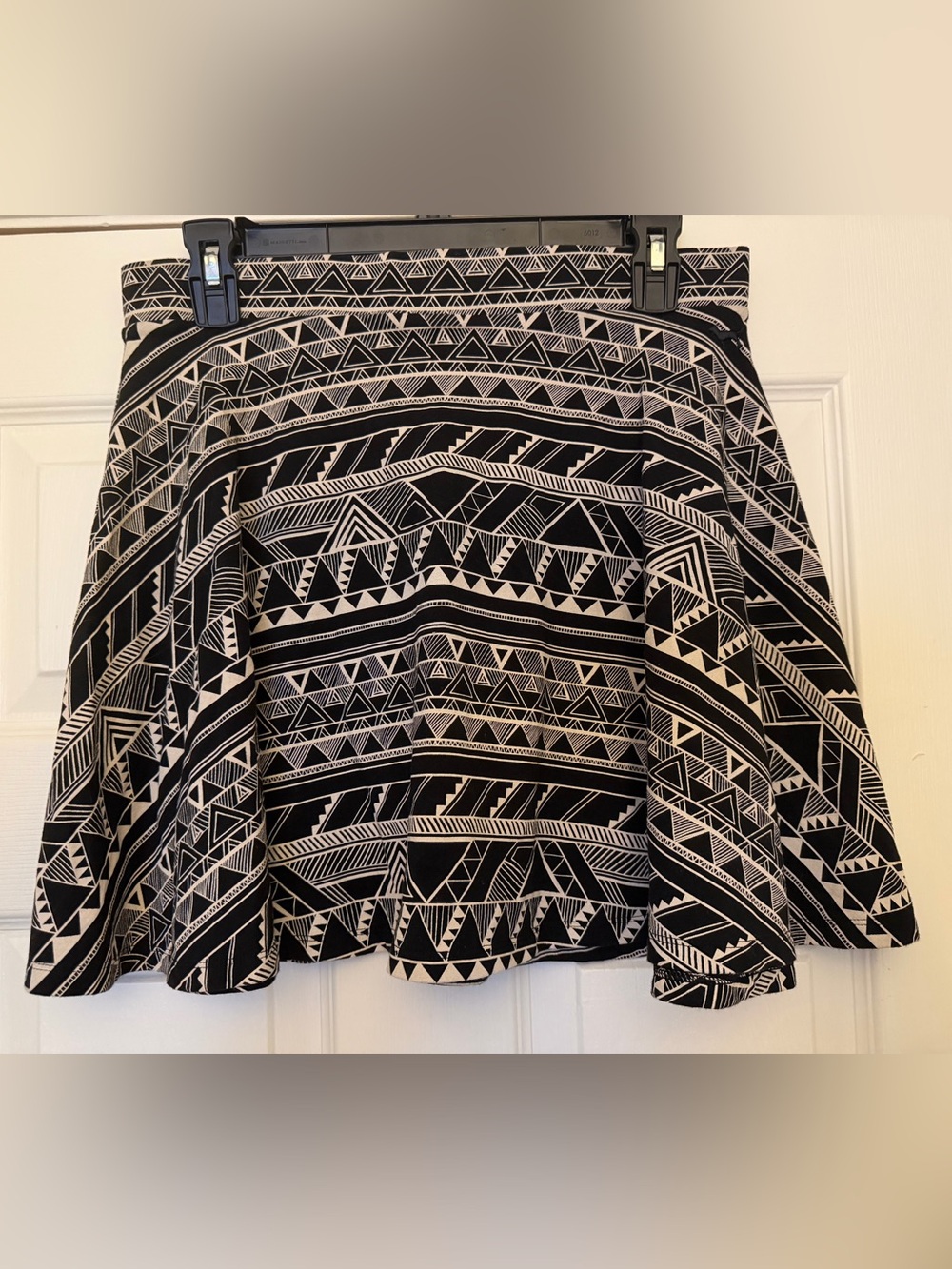 PINK Victoria's Secret Black and White Tribal Print Skirt